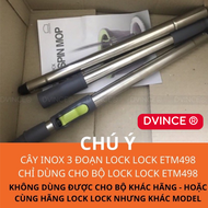 [Phụ kiện ETM498] Cây INOX 3 ĐOẠN LOCK LOCK ETM498 | DVINCE Store