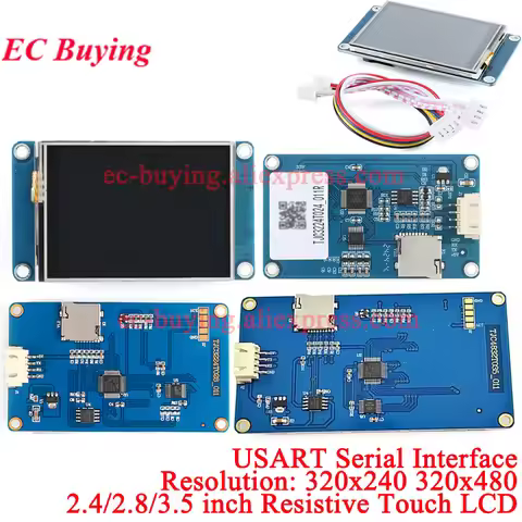 2.2 2.4 2.8 3.5 5 Inch USART HMI Intelligent Smart USART UART 2.2" 2.4" 2.8" 3.5" 5" TFT LCD Module 