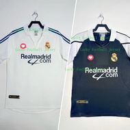 2001-2002 Real Madrid Home Vintage Jersey S-XXL Adult Short Sleeve Jersey Quick Dry Sports Soccer To
