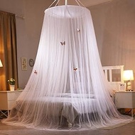 Bed Canopy Princess Wind Mosquito Net Lace Mosquito Net Bed Canopy Hanging Vertical Mesh Free Installation for Single Bed To King-Green (Color : White)