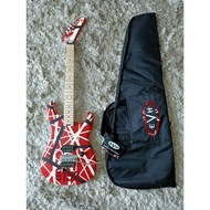*SOLD* EVH Striped 5150 Made in Mexico Red Black White Eddie Van Halen Guitar (Brand New)