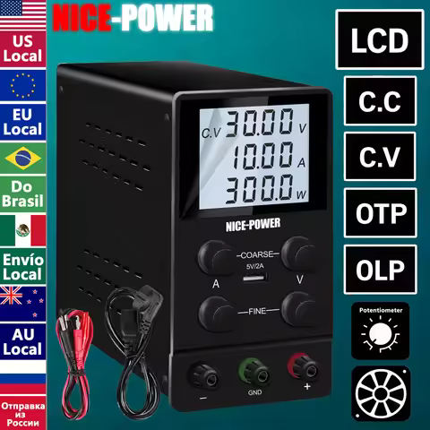 NICE-POWER DC Power Supply Variable, Adjustable Switching Regulated High Precision Bench Lab Power S