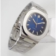 Square Watch 40mm Black Green Grey Dial Mechanical Transparent 2813 Movement Automatic Mens Watches