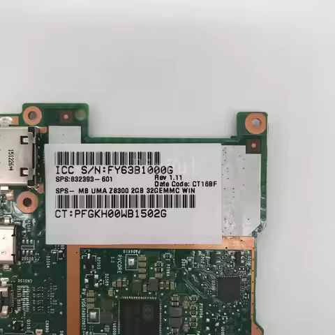 832393-601 832393-501 832383-001 Mainboard For HP X2 10-N Laptop Motherboard W/SR29Z X5 Z8300 CPU 10