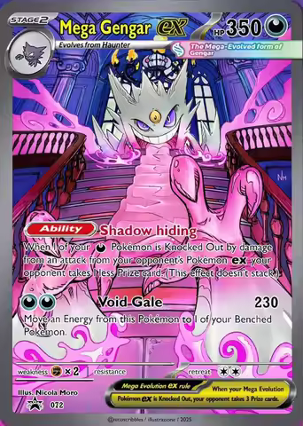 Diy Self Pokemon Pikachu Mega Gengar Ex Drampa Mega Lucario Ex Collect Signature Trading Card Anime 