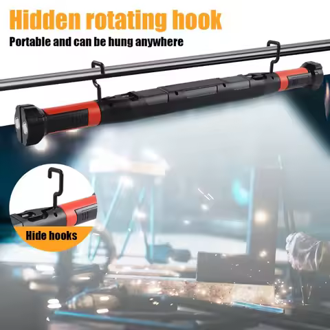 Rechargeable LED Mechanic Work Light 1200LM Magnetic Base 360° Swivel Flashlight for Car Repair Auto