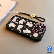 New cute and anti-fall music cat phone case cover case for OPPO A38 A18 A57 A77 A16 A16S A7 A5S A12 