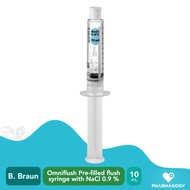 B BRAUN Omniflush Pre-filled flush syringe with NaCl 0.9 % 10ml In 10ml Syringes, 100's/Box