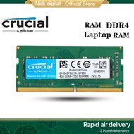 Crucial DDR4 4GB 8GB 16GB DDR4 2666Mhz 2133Mhz PC4 3200Mhz 2400Mhz PC4 RAM SODIMM RAM Memory for Lap