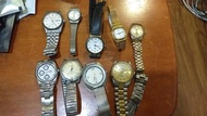 二手 未測閒置 orient+seiko+MG+TELUX+TITUS 錶 時尚手錶9只全部一起賣