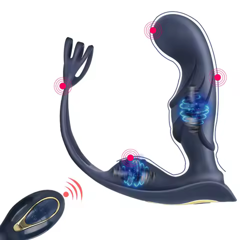 Delayed Ejaculation Wireless Remote Control 11 Modes Vibrator Butt Plug Male Perineum Prostate Massa