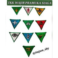 BET MANDATORY TKK BADGE/ FOR SIAGA SCOUTS (PRICE = 1 PACKAGE CONTAINS 10 TKK IS MANDATORY)
