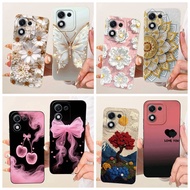 New Design For Honor X70i Case Luxury Butterfly Painted Soft Matte Silicone Phone Cover for HonorX70