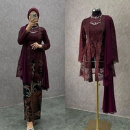 AZKANA BATIK - Kinara Modern Kutubaru Kebaya, Graduation Kebaya, Wedding Kebaya, Latest Engagement K