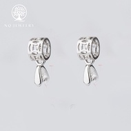 Charm bạc khoen kim tiền móc mặt dây chuyền - NQ Jewelry