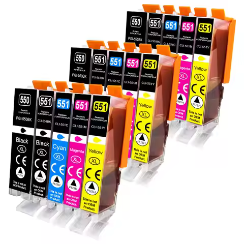 PGI550 CLI551 Compatible Ink Cartridges PGI-550 CLI 551 PGI-550 CLI-551 For Canon MG6350 MG7150 IP87