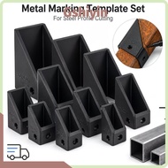 GSHIYMY Angle Jig, Solid Build Square Tube Mark Template, Reusable Profile Cut Multi Size Angle Mark