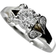 CARTIER/Cartier Diamond 0.20ct Ballerina Solitaire Ring in Pt950 Platinum, 3.8g, Size 7, Women's, 47