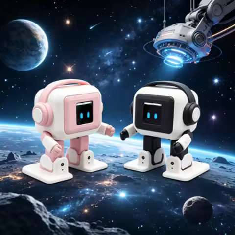 Multifunctional Desktop AI Companion Robot Interactive Chat Dance Song Play Emotional Expression Sma