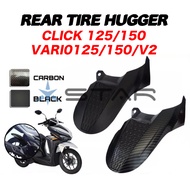 ✅COD REAR TIRE HUGGER For HONDA CLICK 125 I/ 150/ VARIO125/ 150/ V2 MATTE BLACK  / CARBON