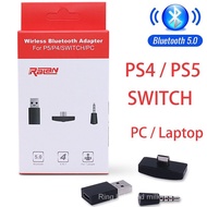 Switch PS4 PS5 PC Audio Adapter Converter Wireless 5.0 Bluetooth-compatible Adapter USB Transmitter VF Receiver PVIA