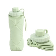 600ml Silicone Folding Bottle Adult Portable Reusable Plastic Cups Outdoor Travel Gym Water Bottle M