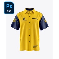 Mockup Baju Korporat | Mockup Tshirt High Quality Photoshop