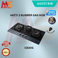 VATTI 3 BURNER GAS HOB C830G