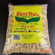 Beernuts Mani Kutkutin Peanut 1kg Spicy peanut Garlic Peanut and repacked 1/2 kilo Beernuts Adobong 