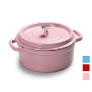 Enamel Pot Cast Iron Stew Pot Pink Red Enamel Pot 22cm24cm Thickened Cast Iron Pot