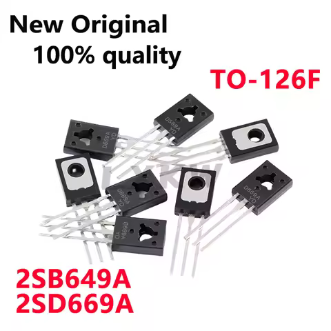 10/Piece New 2SB649A B649A 2SD669A D669A TO-126 The audio power amplifier drives the tube pair In St