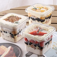 Tall Dessert Box Tiramisu Salad/ Box Tall Square Mica/