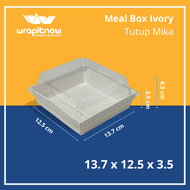 (Isi 20 pcs) Paper Meal Box + Lid Box Hotdog 18x7x3.5 Box burger 13.7x12.5x3.5 10.7x10.7x3.5 box mil