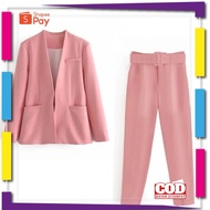 PREMIUM KOREAN STYLE Women's Blazer Set Latest Color Women's Blazer Set Latest Slimfit Women's Blaze