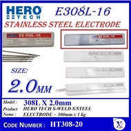 HT308 (0.3 KG 0.5 KG 1 KG) E 308L-16 HERO TECH / FOX S-WELD STAINLESS STEEL WELDING ELECTRODE | 300m