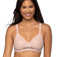 Vanity Fair Bra Wireless Full Cup Bra, Thin Foam, Soft Pink 38C 38D 42C 42E - Stripe