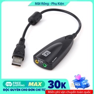 [Usb ra sound] Usb chuyển thành card âm thanh 7.1 5HV2 có dây có thể sử dụng cho máy tính bàn hoặc l