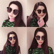 范冰冰同款眼鏡大臉圓臉復古韓國太陽鏡超大框顯瘦圓形墨鏡女士潮