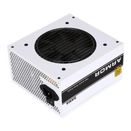 550W White Power Supply 80+ Gold Certified Mode 12V FDB Fanless & Silent Mode PFC PC PSU ATX Power S
