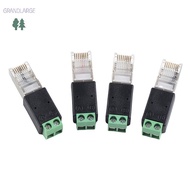 [GrandLarge] RJ45 to RS485 Converter RJ45 Terminal Adapter RJ45 to RS485 Adapter Crystal Head to Ter