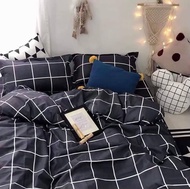 ชุดผ้าปูที่นอน+นวม โทนเข้ม ครบเซต 6 ชิ้น ขนาดผ้าปู 3.5 ฟุต 5 ฟุต 6 ฟุต 1 เซต มี ผ้านวมขนาด 5.5 ฟุต