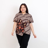 BAJU BLOUSE BATIK WANITA JUMBO BIGSIZE 309B XXL XXXL KERJA PESTA HAMIL