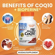 [ONHAND] CoQ10 High Absorption with Bioprene Doctor’s Best CoQ10