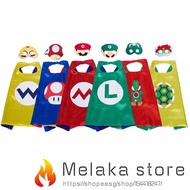 Kids Capes Super Mario Bros Theme Costume Cape Birthday Party Dress Up Cosplay Cloak