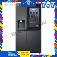 LG Nett 635L Side By Side Inverter Refrigerator GC-X257CQES (Matt Black)