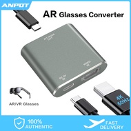 AR Glasses Converter HDMI to Type C 4K@60Hz Screen Projection for Laptop AR Glasses Output