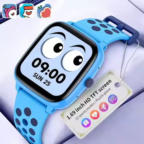 Children Smart Watch 1.83inch Display 1ATM Waterproof 230mAh E-Book Games Alarm Learning Card For Ki