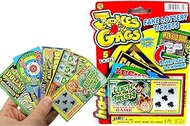 JA-RU Fake Lottery Ticket Scratch Tickets (5 Tickets / 1 Pack) Pranking Toys For Friend And Family S
