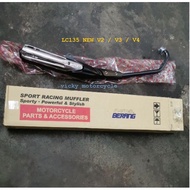 E-POWER BERANG MUFFLER EKZOS PIPE EPOWER BERANG STANDARD OPEN RACING FOR YAMAHA LC135 NEW V2 / V3 / 