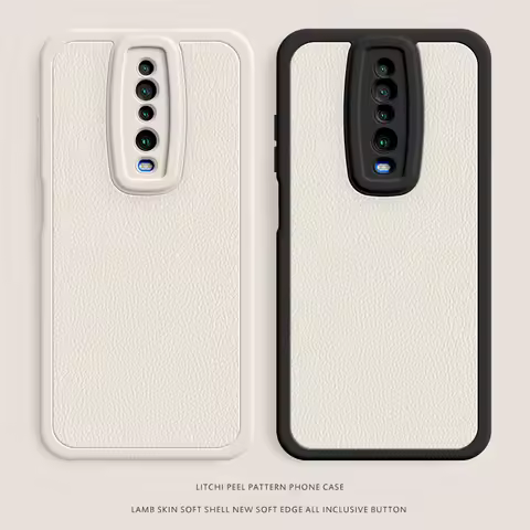 Square Leather Cover for Xiaomi Redmi K30 K20 Pro K30T K30i K30S Ultra Lamb Skin Soft Funda K30Pro 5